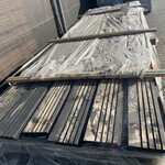 Ca. 20x Vuren Channelsiding Zwart Gecoat, 21x130mm, lengte 300cm